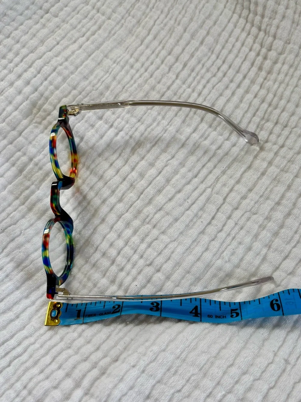 Colorful Round Glasses • Rainbow Acetate Frames